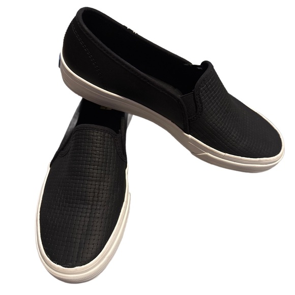 Keds Double Decker Women's Black Textured Slip-On Sneakers - Picture 2 of 9